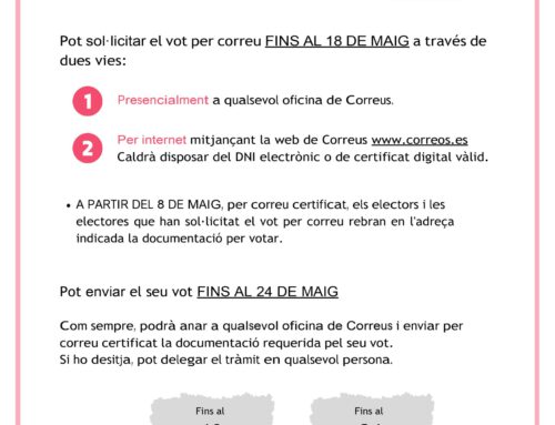 Com votar per correu