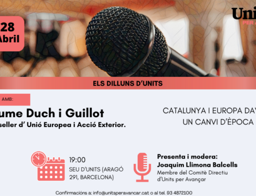 Dia 28 d’Abril. Dilluns d’Units amb Jaume Duch i Guillot