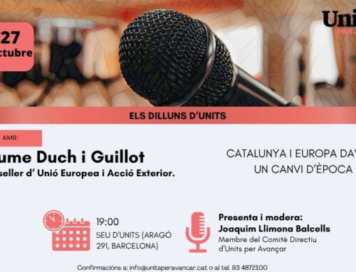 Dia 27 d’Octubre. Dilluns d’Units amb Jaume Duch i Guillot